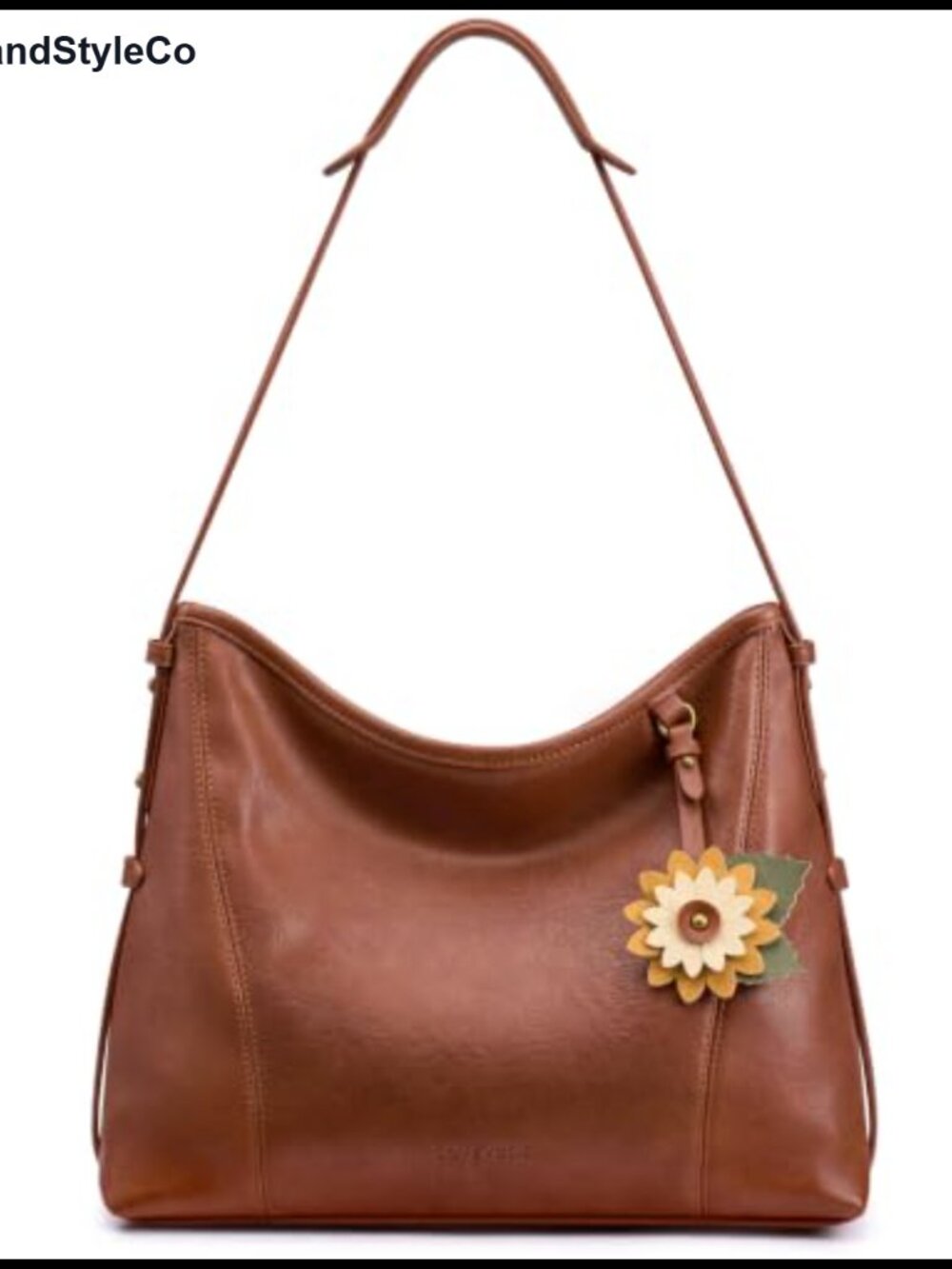PU Leather Hobo Shoulder Bag Crossbody Purse for Women with Compartments